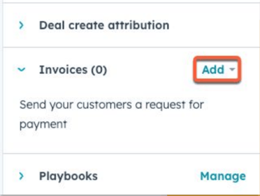 Invoices in HubSpot